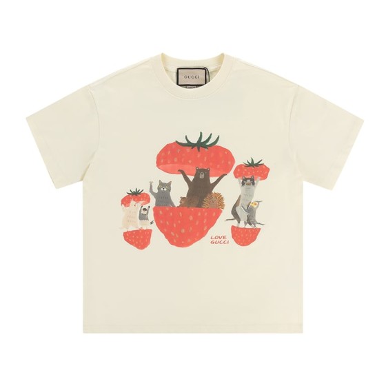 Gucci Early Spring Collection High-Weight Short-Sleeve